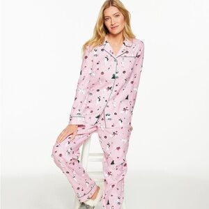 Talbots Pink Floral Pajama Set